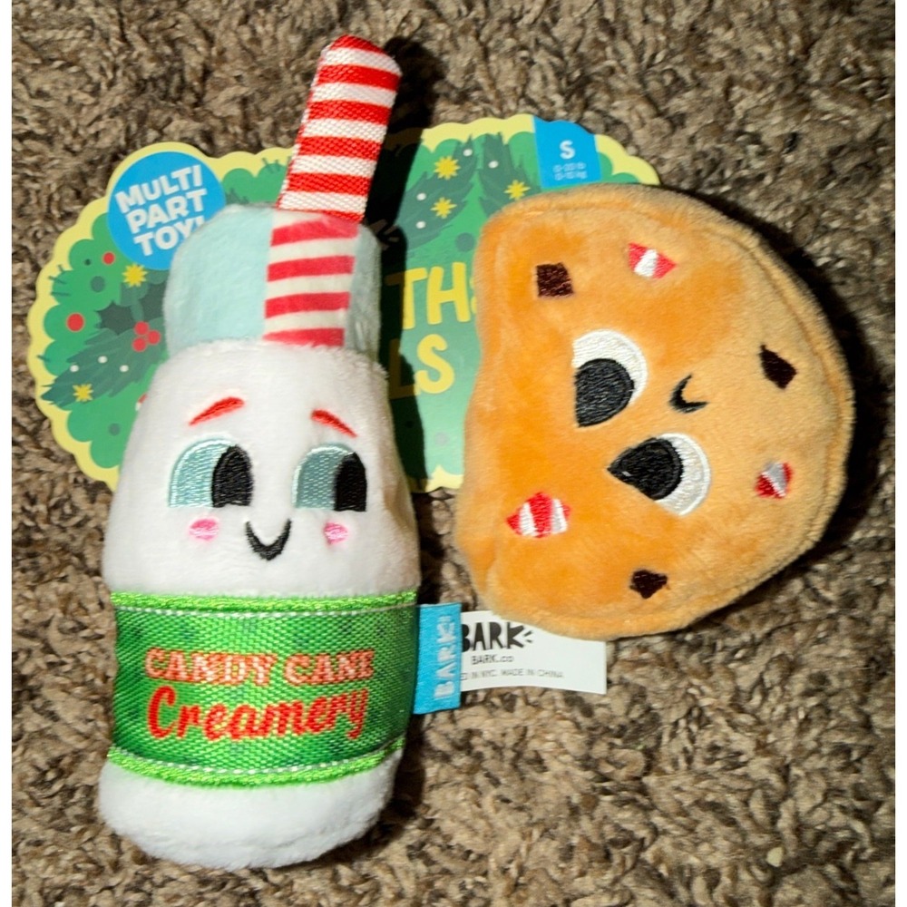 Barkbox-Plush Christmas theme "Dunk the Halls" Dog Toys (NWT) (2)
